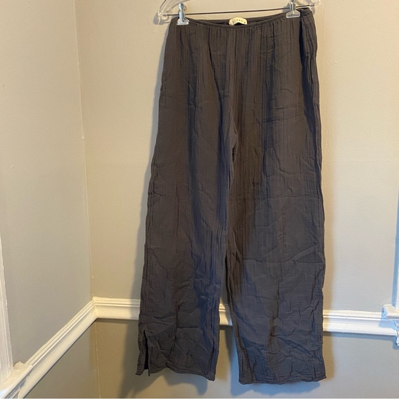 Stark X wide leg gray pants 100% cotton made in USA L